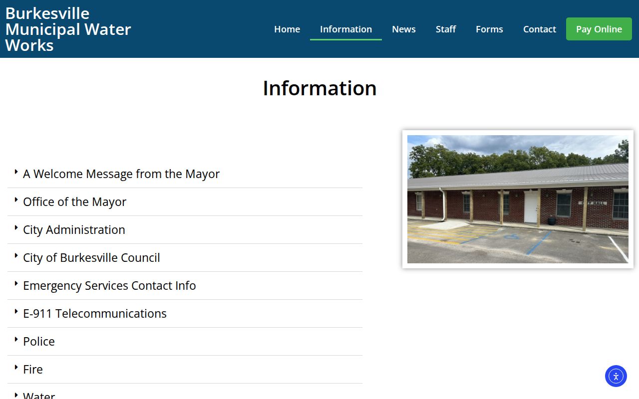 Official City of Burkesville information page describing police reports, arrests, and records access